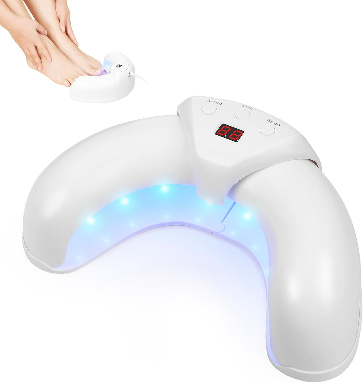 Dispositivo de Luz para el Cuidado de Uñas del Pie