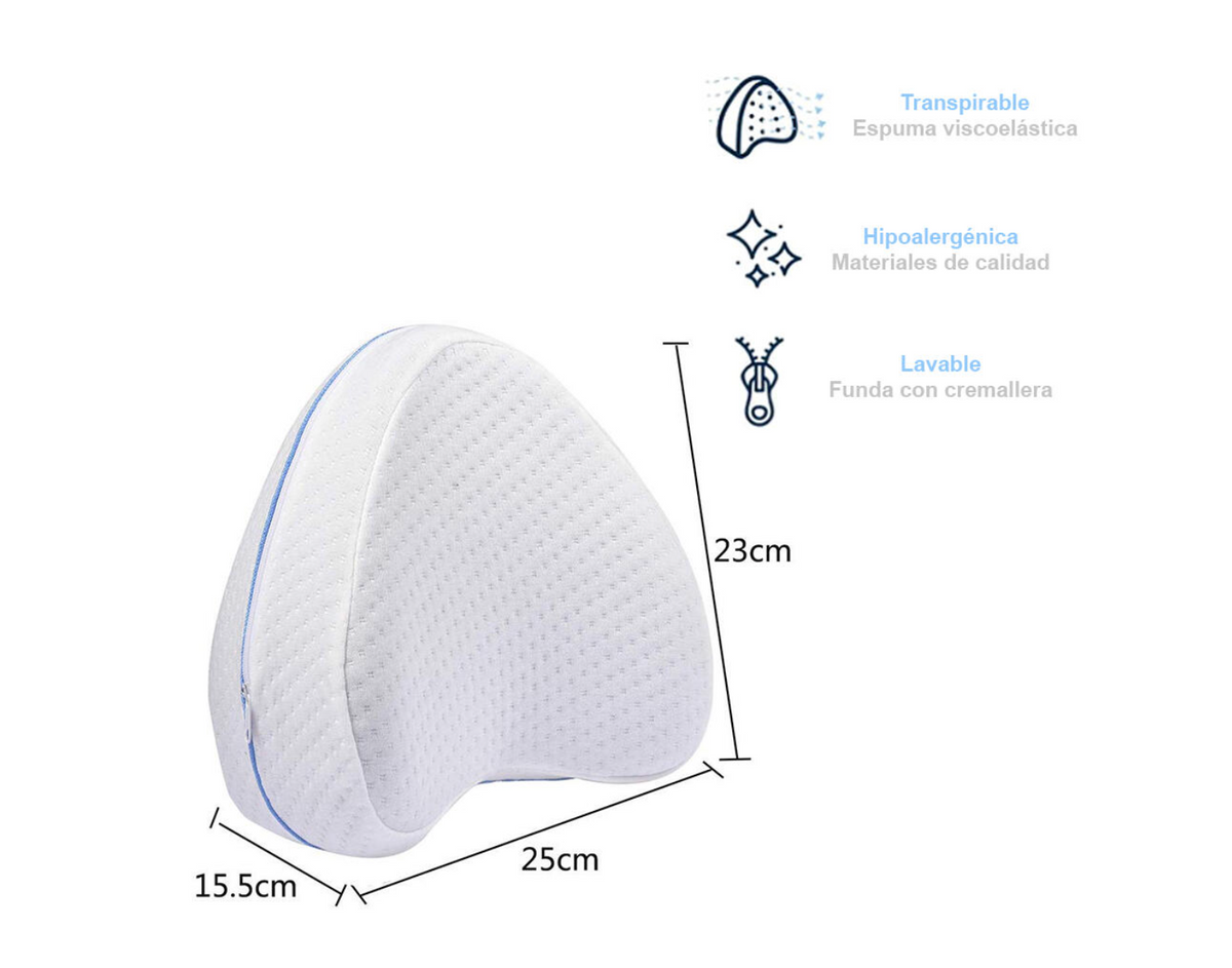 Almohada Ergonómica para Piernas y Rodillas | Máximo Confort al Dormir