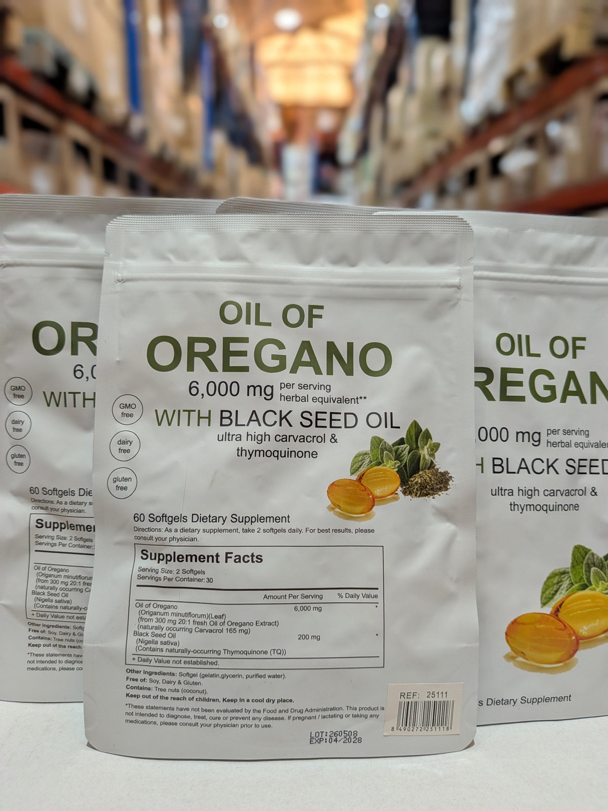 Cápsulas Blandas de Aceite de Orégano